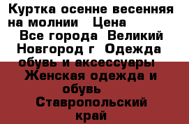 Куртка осенне-весенняя на молнии › Цена ­ 1 000 - Все города, Великий Новгород г. Одежда, обувь и аксессуары » Женская одежда и обувь   . Ставропольский край